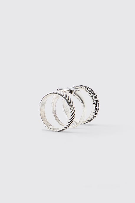 3 Pack Silver Ring - Image 3