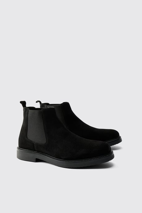 Real Suede Leather Chelsea Boot - Image 1