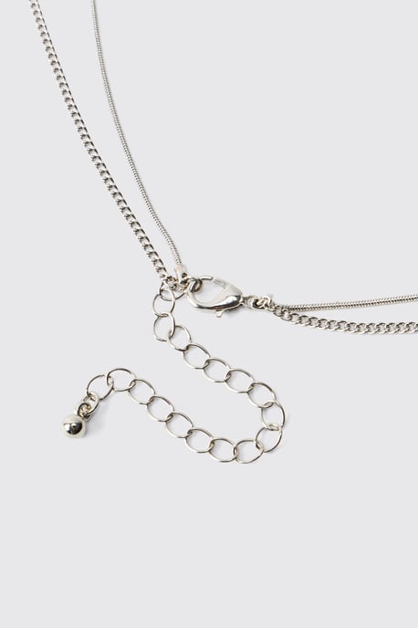 Gem Arrow Layered Necklace - Image 4