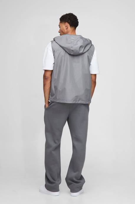 Regular Fit Lightweight Quilted Hooded Gilet - Image 2