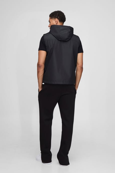 Regular Fit Lightweight Quilted Hooded Gilet - Image 2