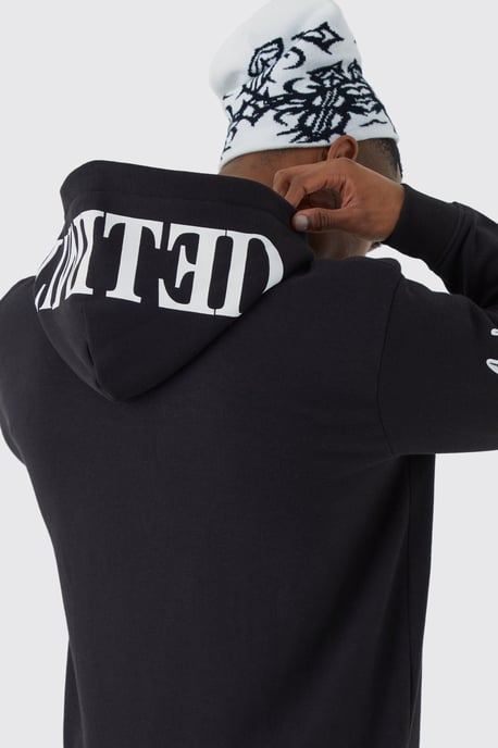 Oversized Zip Through Limited Graphic Hoodie - Image 3