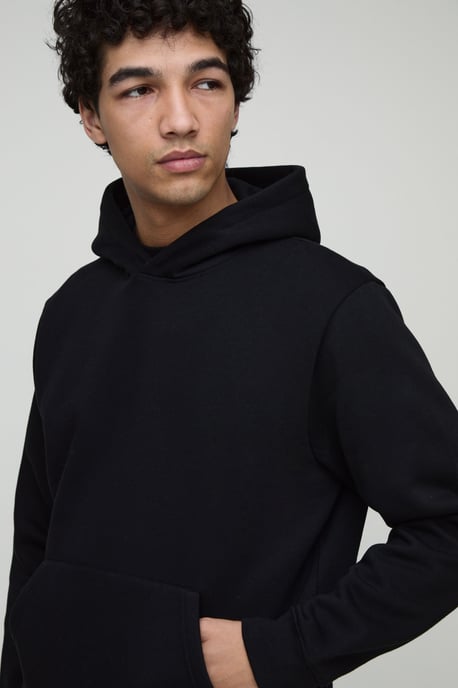 Basic Regular Fit Over the Head Hoodie - Image 3