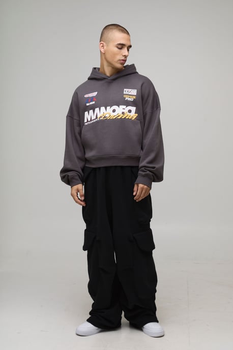 Oversized Boxy Moto Hoodie - Image 4