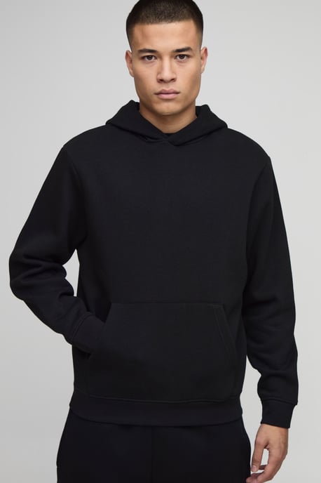 Basic Regular Fit Over the Head Hoodie - Image 1