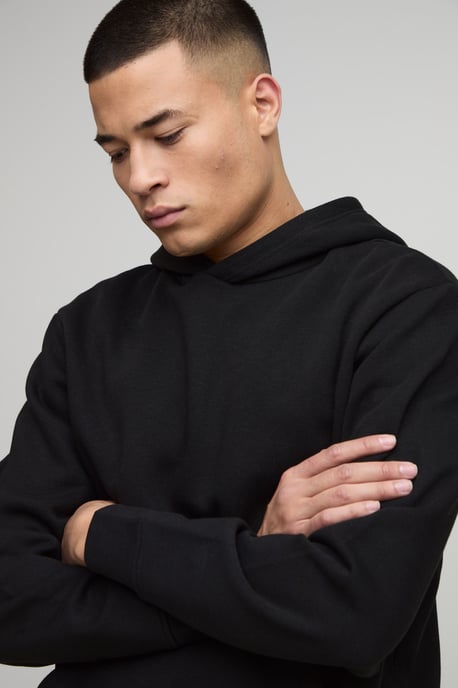 Basic Regular Fit Over the Head Hoodie - Image 3