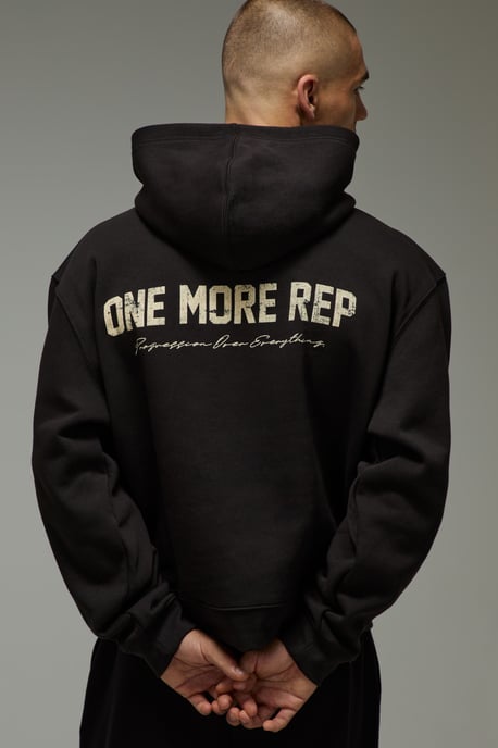 One More Rep Cracked Oversized Boxy Hoodie - Image 1
