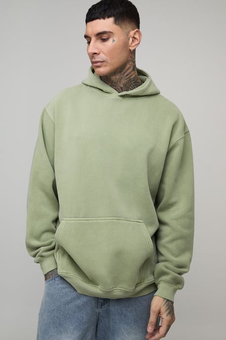 Tall Oversized Osaka Washed Printed Hoodie - Image 3