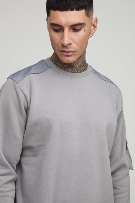 Tall Regular Fit Utility Sweatshirt - Image 3
