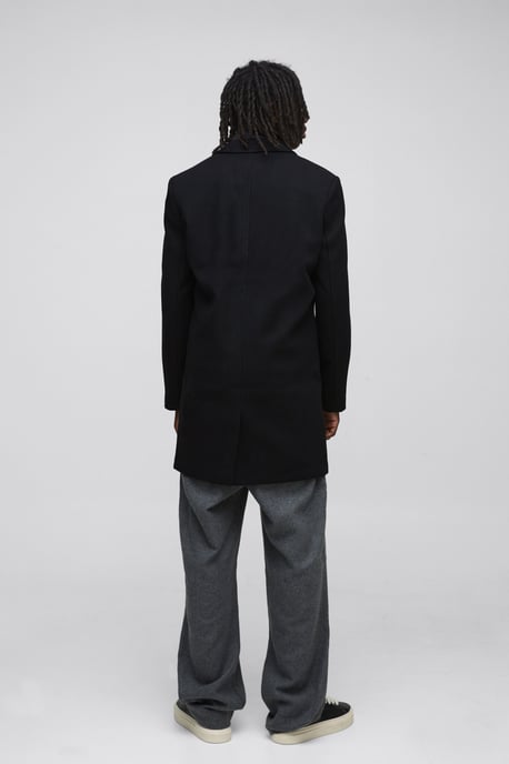 Single Breasted Wool Mix Overcoat - Image 2