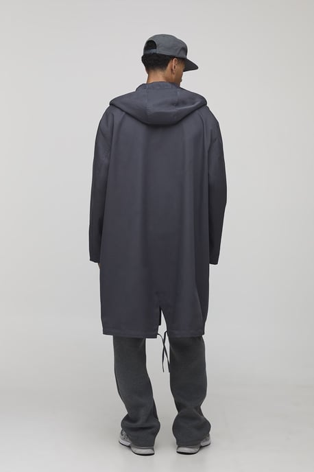 Regular Fit Long Length Hooded Parka Jacket - Image 2