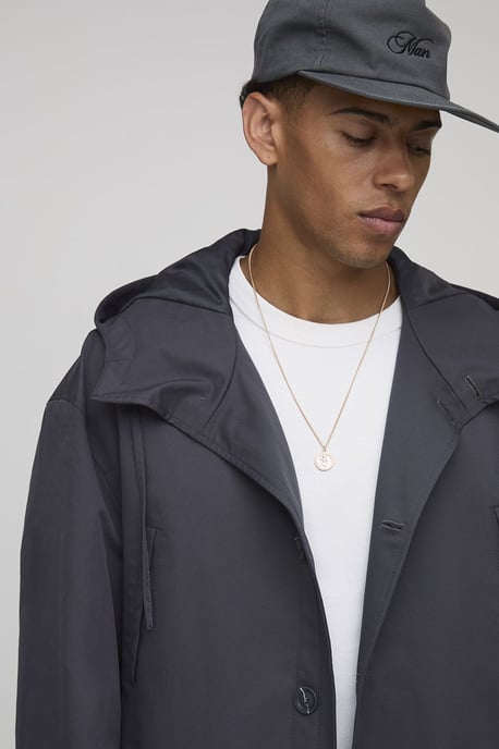 Regular Fit Long Length Hooded Parka Jacket - Image 3