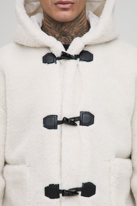 Tall Borg Regular Fit Boxy Duffle Coat - Image 3
