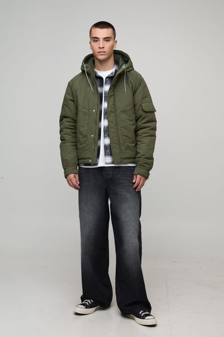 Regular Fit Mid Weight Parka Jacket - Image 4