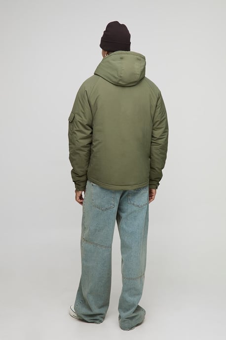 Tall Regular Fit Seam Detail Hooded Parka - Image 2