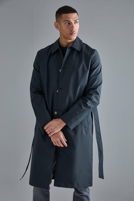 Classic Belted Trench Coat - Image 3