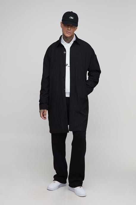 Tall Crinkle Oversized Mac - Image 1
