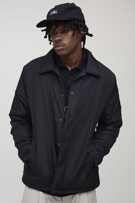 Tall Regular Fit Padded Collared Coach Jacket - Image 1