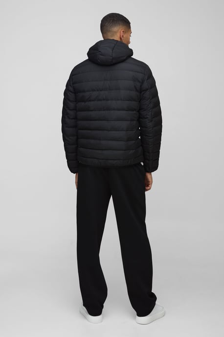 Regular Fit Quilted Zip Through Hooded Jacket - Image 2