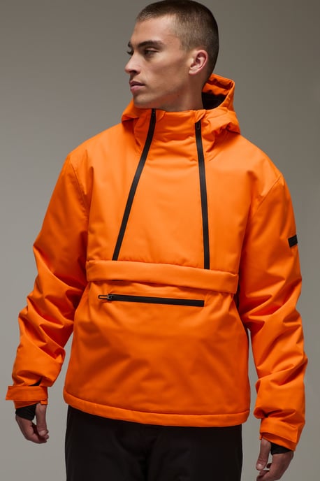 Man Active Ski Waterproof Fleece Lined Half Zip Jacket - Image 1