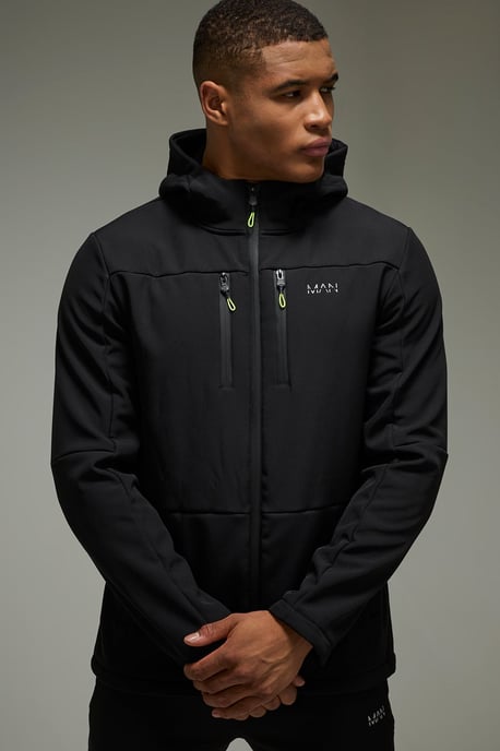 Man Active Soft Shell Regular Fit Jacket - Image 1