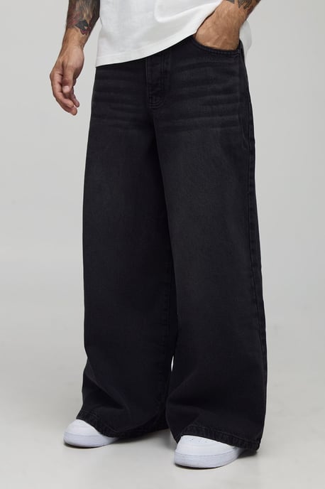 Super Baggy Rigid Washed Jeans - Image 1