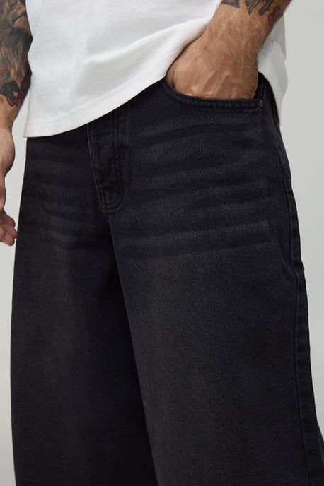 Super Baggy Rigid Washed Jeans - Image 3