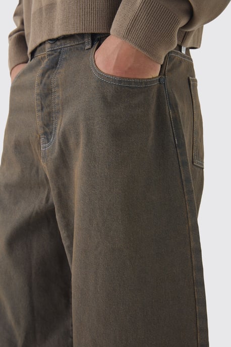 Parachute Baggy Brown Washed Jeans - Image 3