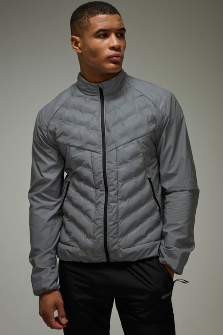 Man Active Reflective Quilted Regular Fit Jacket - Image 1