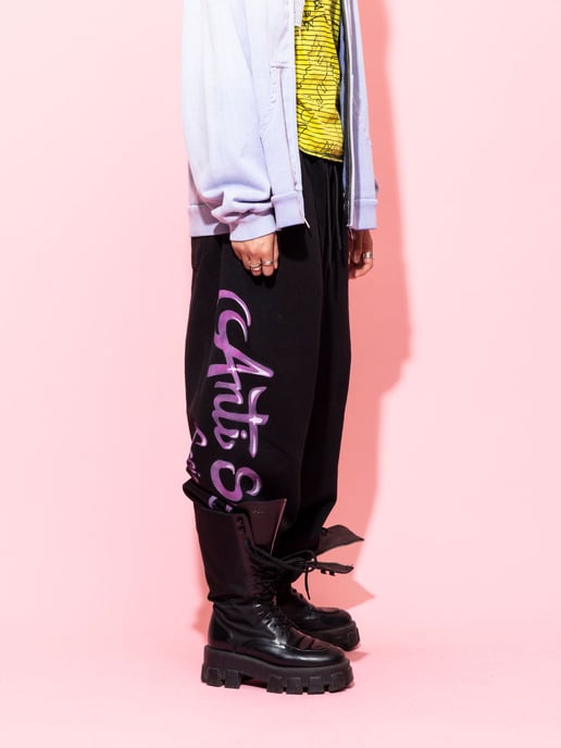 ASSC Airbrush Mind Games Sweatpants in Black - Image 2