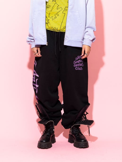 ASSC Airbrush Mind Games Sweatpants in Black - Image 4