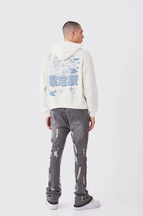 Skinny Stretch Stacked Distressed Embroidered Gusset Jeans - Image 2