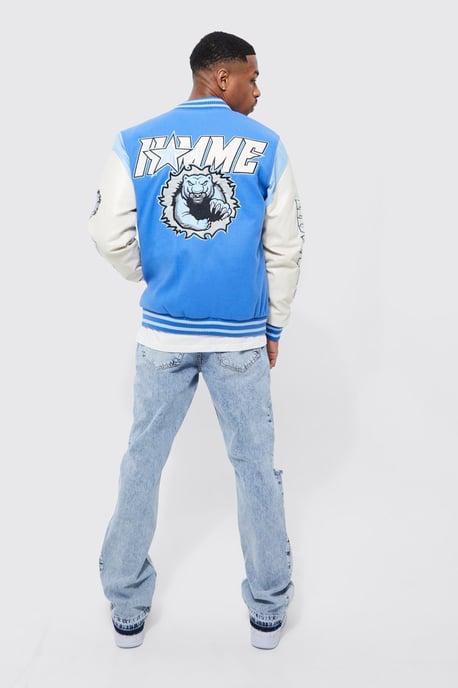 Slim Flare Washed Distressed Gusset Panel Jeans - Image 2