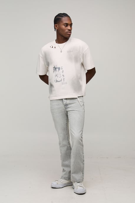 Basic Flared Fit Jeans - Image 4