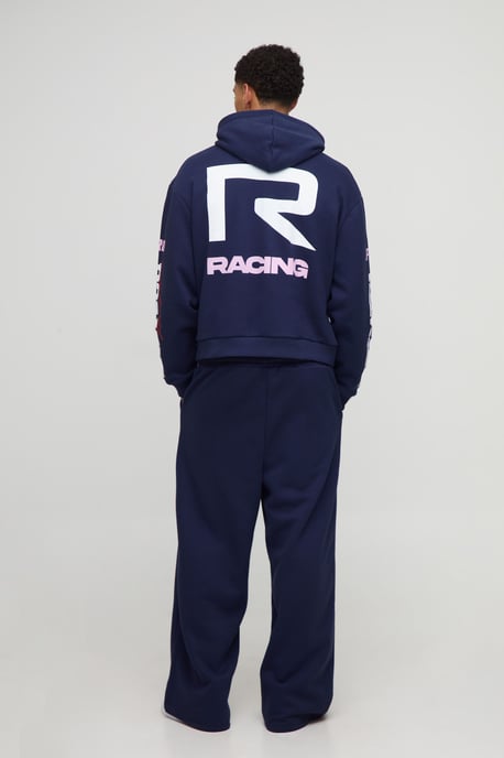 Oversized Boxy Moto Graphic Hoodie - Image 2