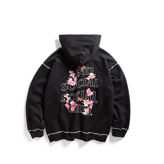 ASSC Contrast Stitch Hoodie in Black - Image 1