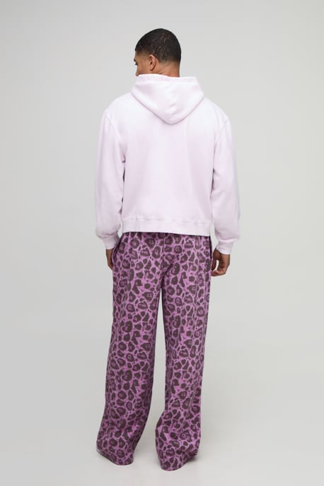 Oversized Boxy Washed Zip Through Hoodie - Image 2
