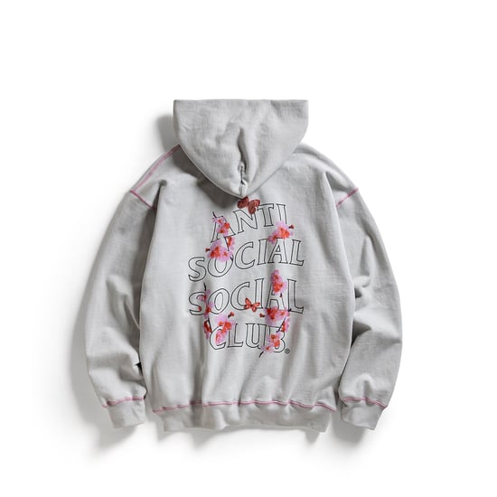 ASSC Contrast Stitch Hoodie in Grey - Image 1