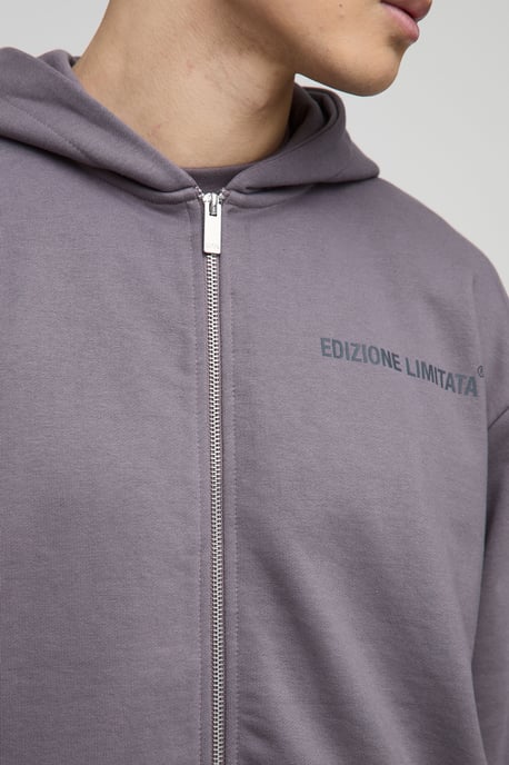 Oversized Boxy Edizione Limitata Heavyweight Zip Hoodie - Image 4