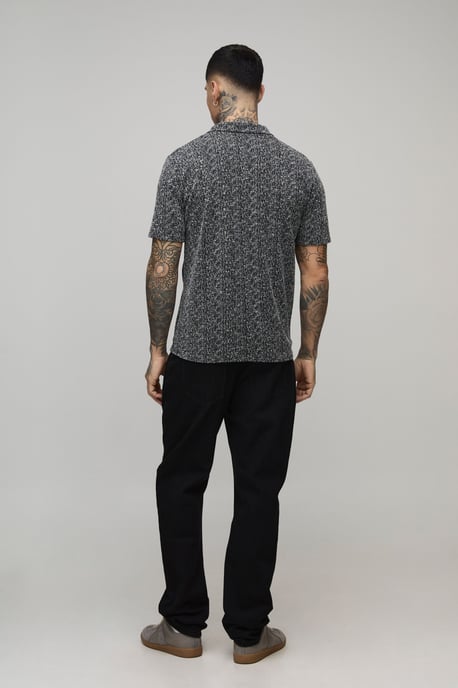 Tall Slim Revere Textured Polo - Image 2