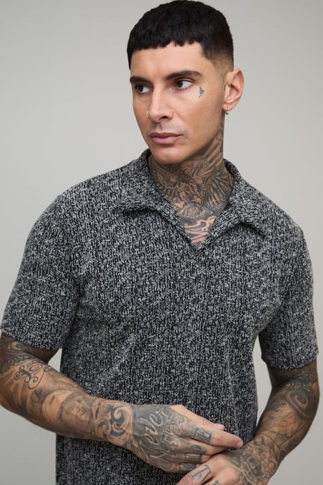 Tall Slim Revere Textured Polo - Image 3