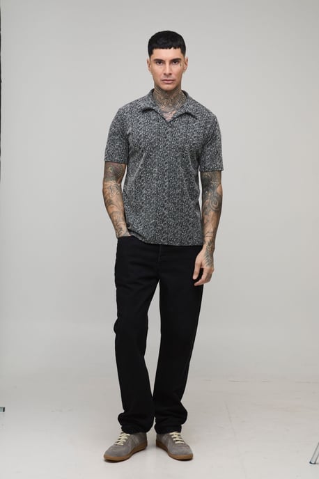 Tall Slim Revere Textured Polo - Image 4