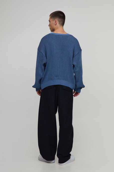 Relaxed Ribbed Knitted Jumper - Image 2