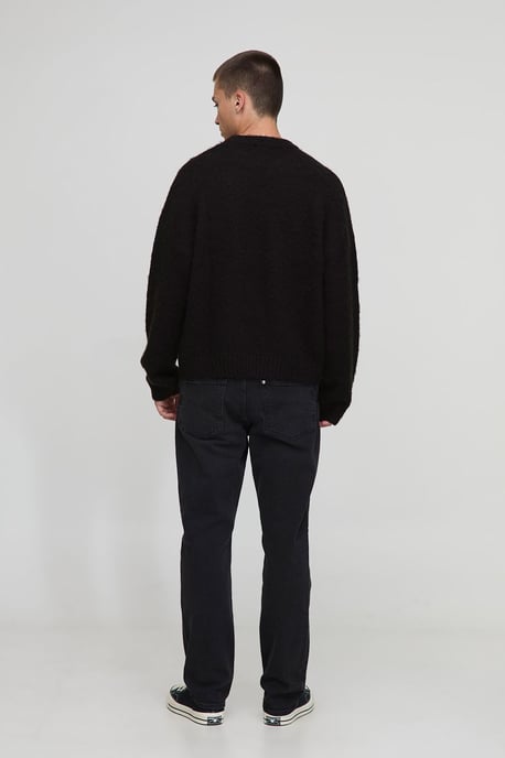 Boxy Fit Brushed Extended Neck Knitted Jumper - Image 2