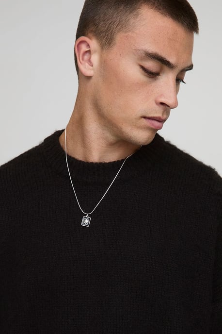 Boxy Fit Brushed Extended Neck Knitted Jumper - Image 3