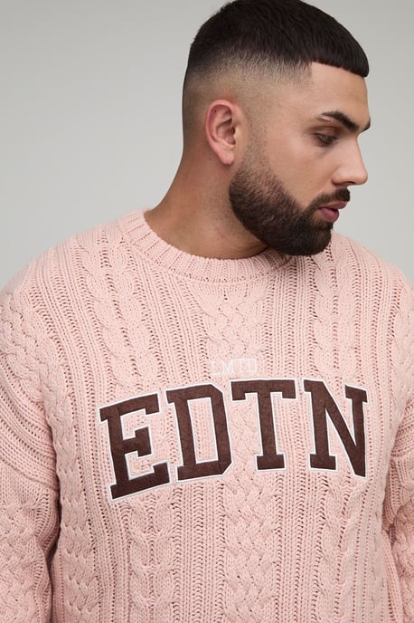 Plus Limited Edition Oversized Embroidered Knitted Jumper - Image 3