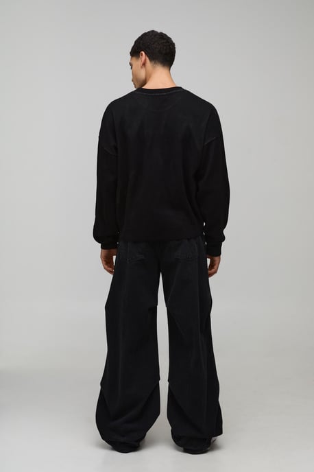 Relaxed Boxy Gothic Jacquard Knitted Jumper - Image 2