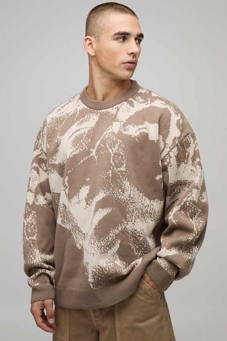 Oversized Renaissance Jacquard Knitted Jumper - Image 1