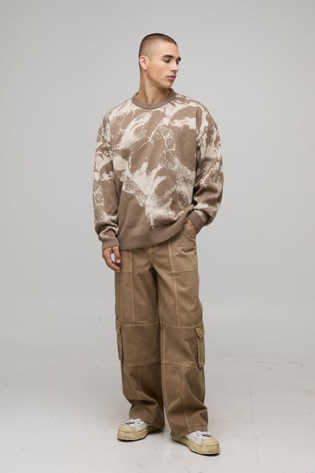 Oversized Renaissance Jacquard Knitted Jumper - Image 4