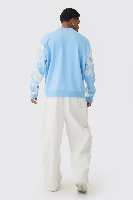 Oversized Boxy Renaissance Graphic Knit Jumper - Image 2